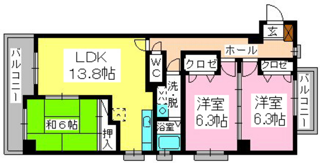 【若宮なつめビルの間取り】