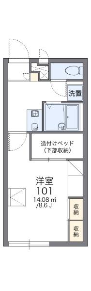 レオパレスハタガサキの間取り