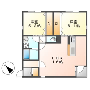 アリヴィオ北山の間取り