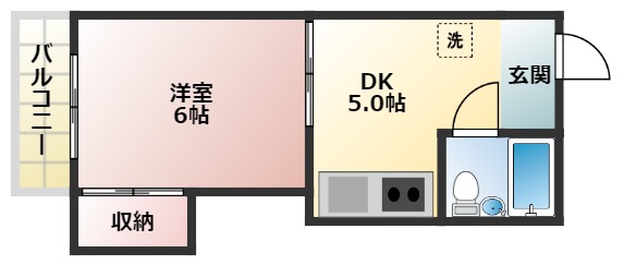 コーポあおき１の間取り