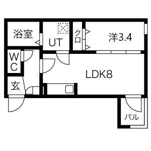 名古屋市南区観音町のアパートの間取り