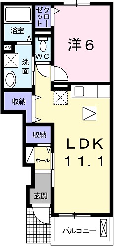 【ホワイトローズの間取り】