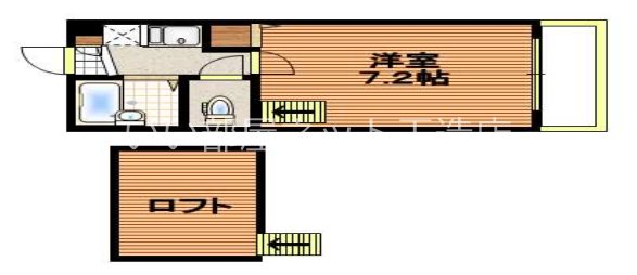 東大阪市渋川町のアパートの間取り