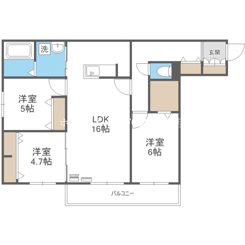 CreaResidence元町の間取り