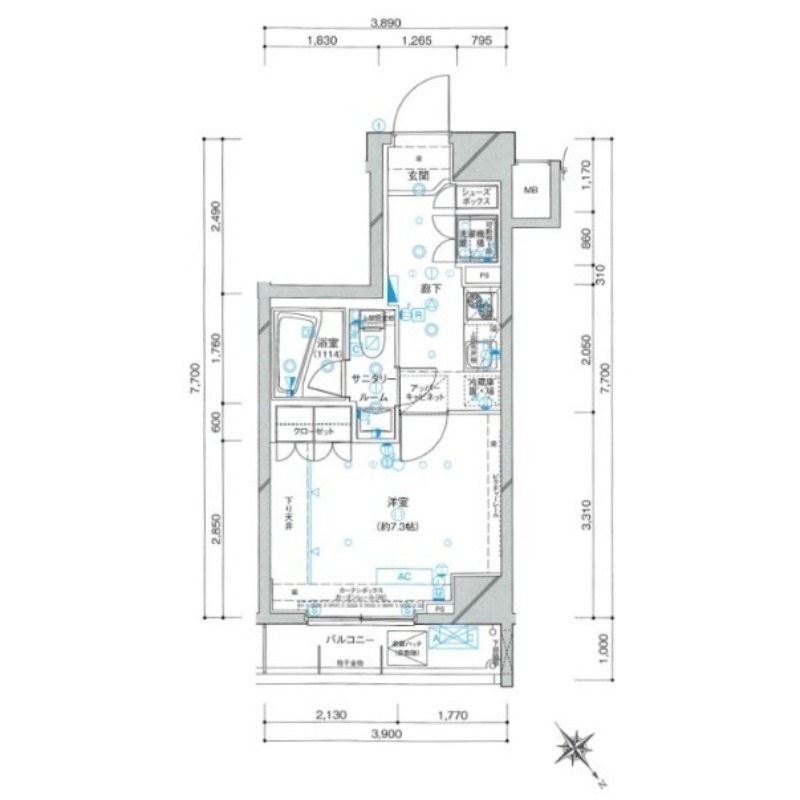 グランドコンシェルジュ西巣鴨アジールコートの間取り