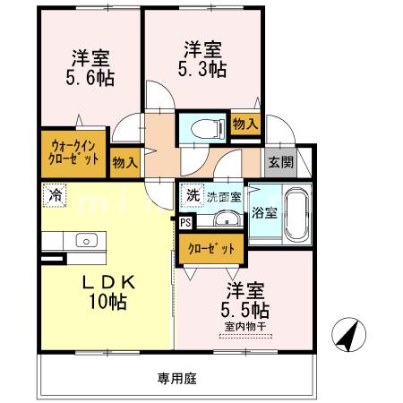 上益城郡御船町大字小坂のアパートの間取り