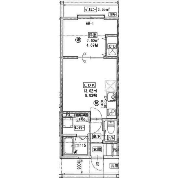 プレシャス大桐の間取り