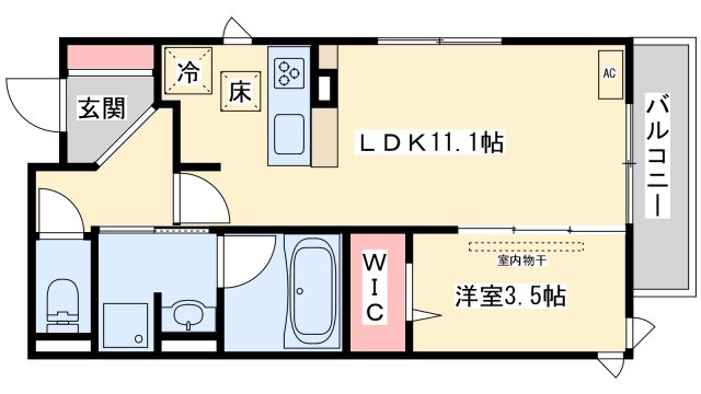 三島郡島本町桜井のアパートの間取り