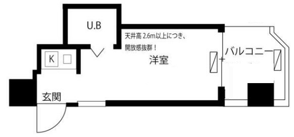 【新宿区西新宿のマンションの間取り】