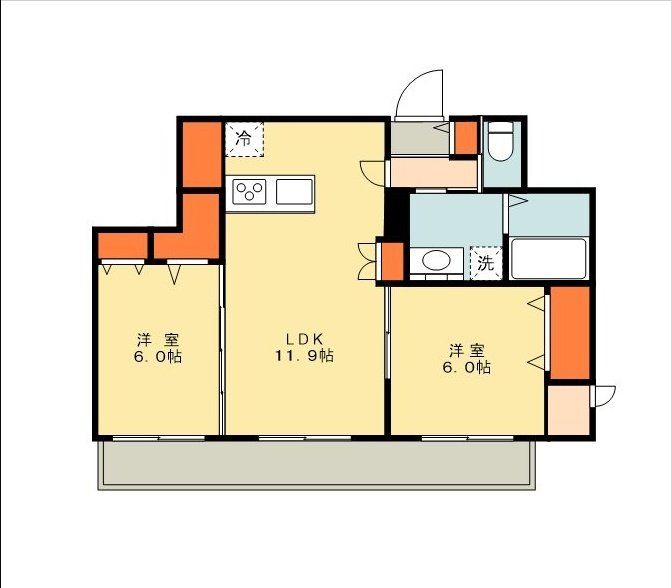 船橋市海神のマンションの間取り