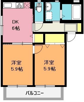 フラックス本山の間取り