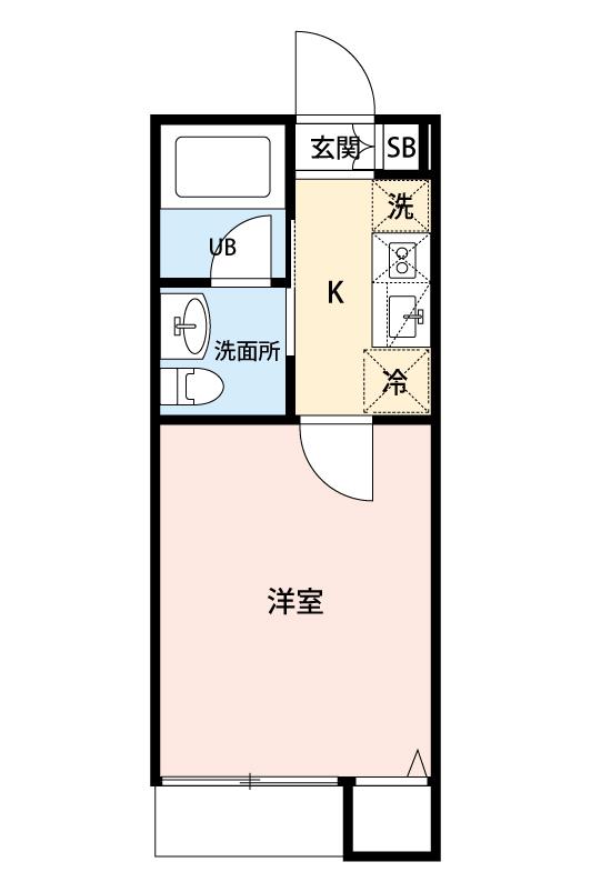 習志野市香澄のアパートの間取り