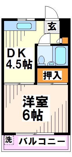 府中市晴見町のマンションの間取り