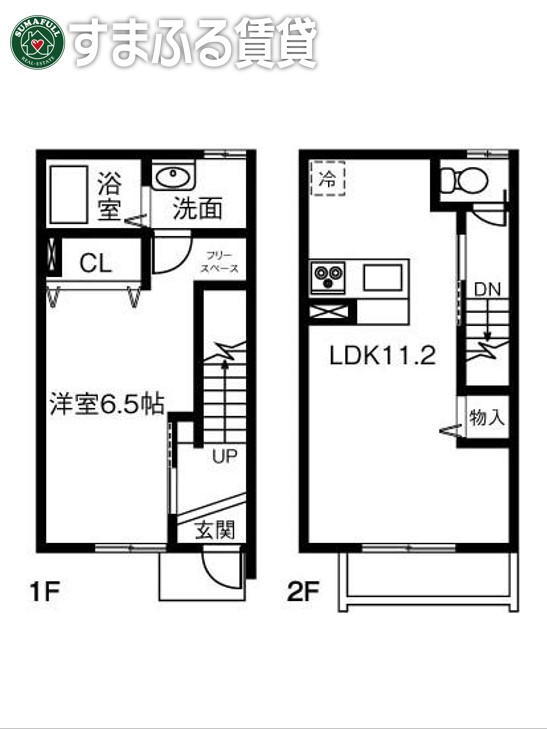 Maisonette park 霞浦の間取り