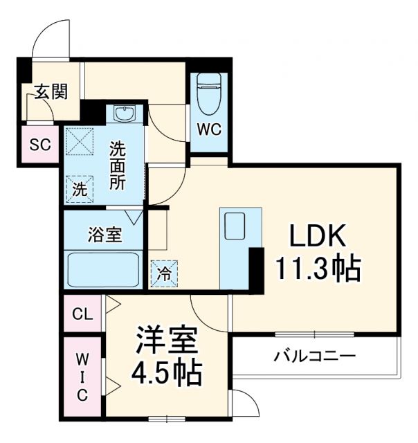 Clashist城北公園の間取り