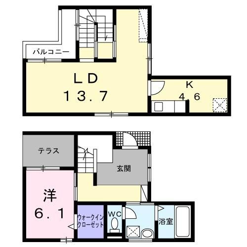 ベルシェール片倉の間取り