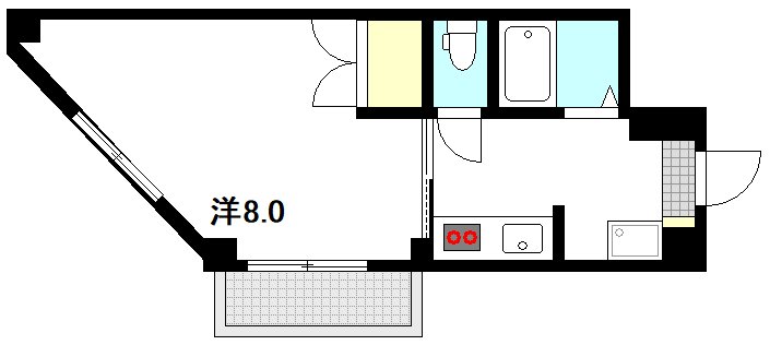 マンション雄創の間取り