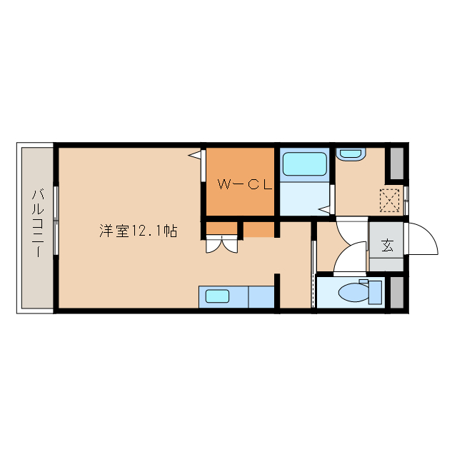 都城市上川東のマンションの間取り