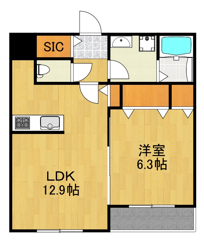 【川崎市高津区坂戸のマンションの間取り】