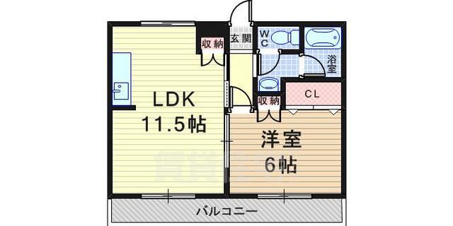 尼崎市武庫之荘のマンションの間取り