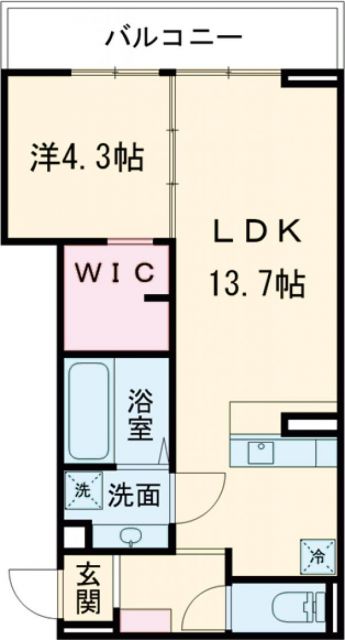 桑名市掛樋のアパートの間取り