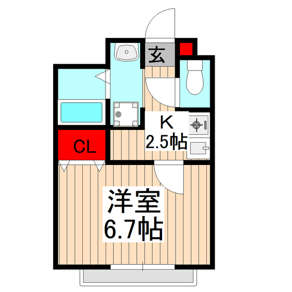 アムールＫ．Ｓの間取り