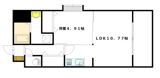 広島市安佐南区西原のマンションの間取り