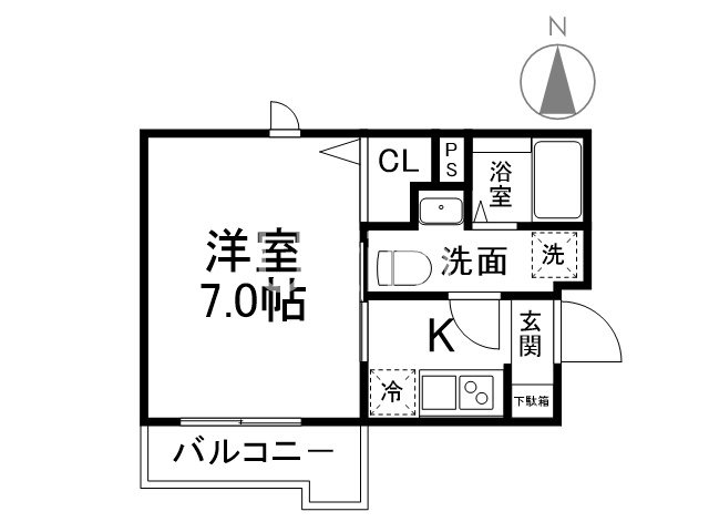 Colts一乗寺の間取り