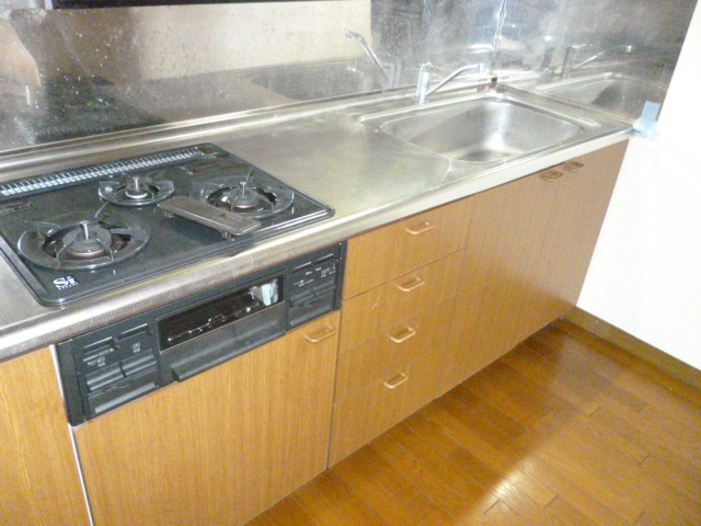 キッチン　ワイド　システムコンロ付キッチン