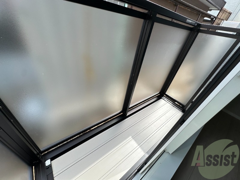 バルコニー　バルコニーには洗濯物を干すスペースがあります。