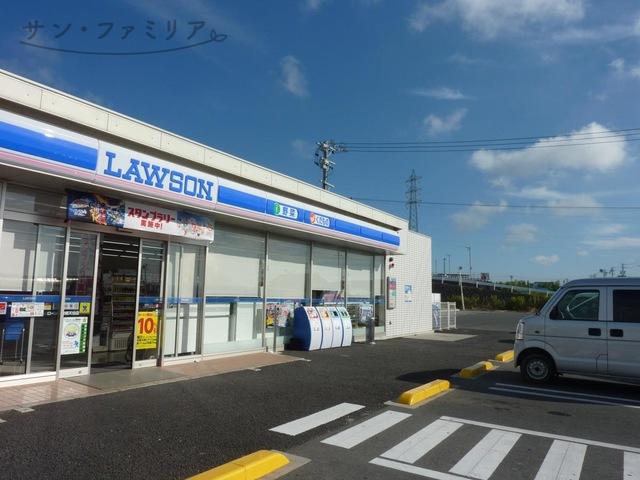 コンビニ　ローソン　豊橋天伯店（コンビニ）まで580m