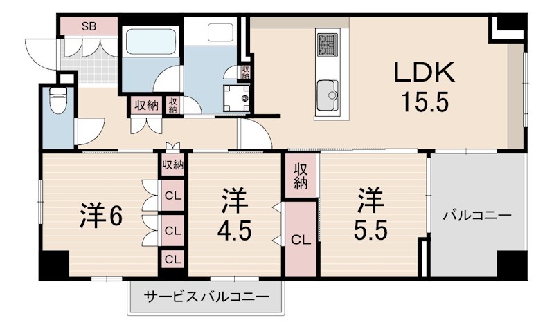 イニシア神戸森北町の間取り写真