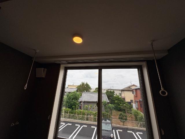眺望　室内物干し