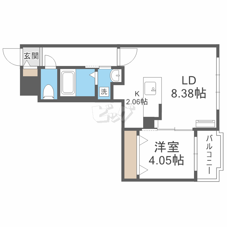 ダイヤモンド山鼻の間取り写真