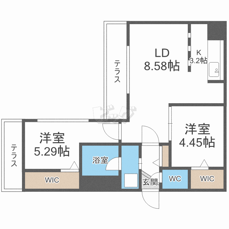 Eclat une maison麻生の間取り写真