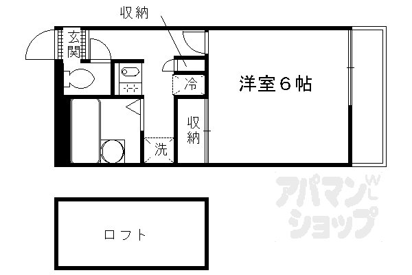 レオパレスヒルサイドテラスの間取り写真