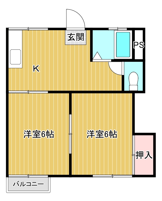 NYコーポIIの間取り