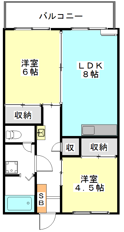 高崎ヴィレッヂの間取り