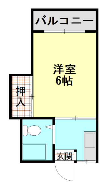 コーポヒラキ工学部Ｂの間取り