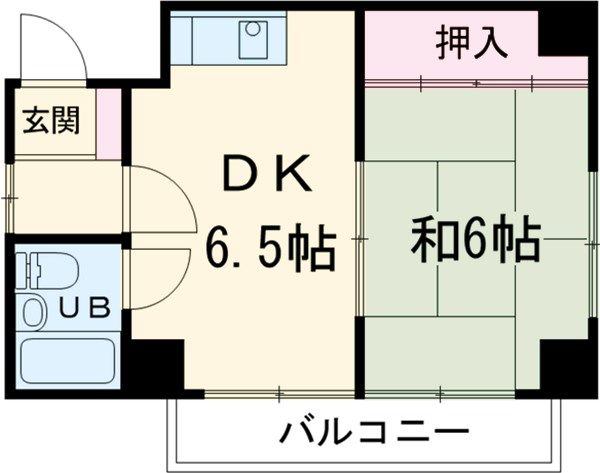 名古屋市天白区池場のマンションの間取り