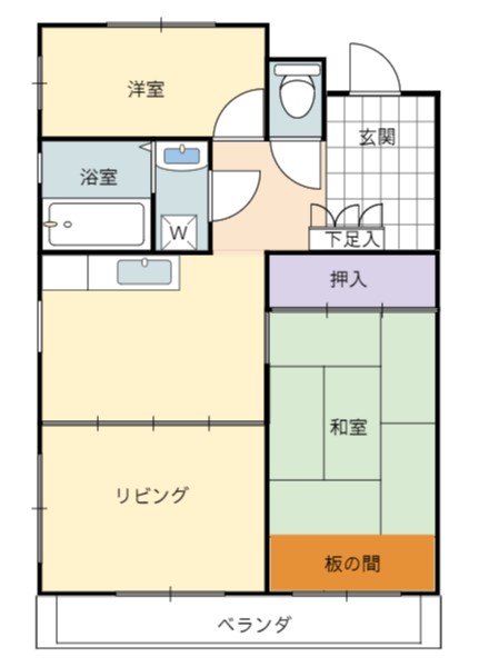 ファミネス青梅の間取り