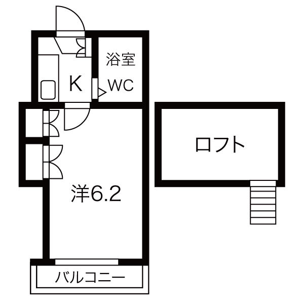 フラッツハナ IIの間取り