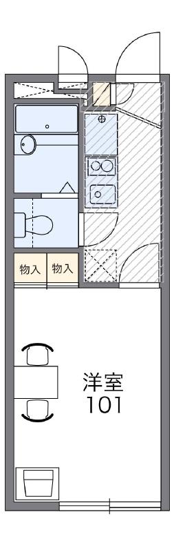 レオパレス富士見の間取り