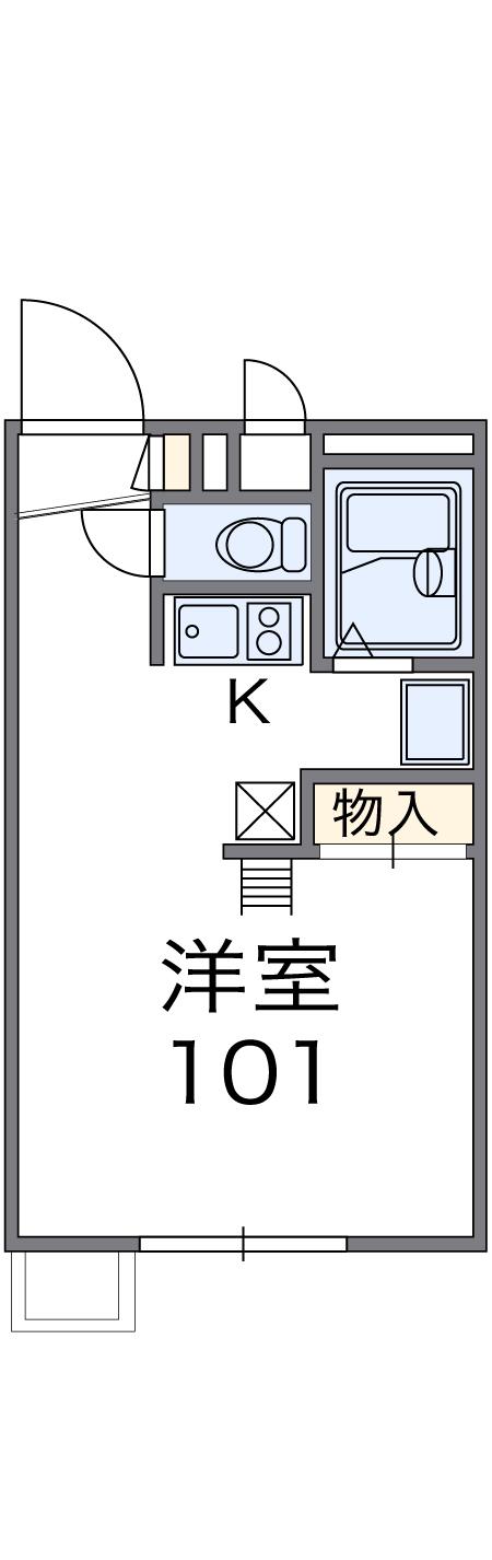 レオパレスルニＩの間取り