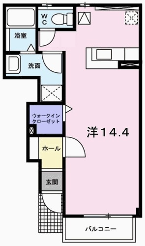 姫路市広畑区高浜町のアパートの間取り