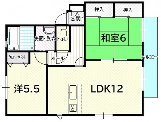 クレールまさもとＣの間取り