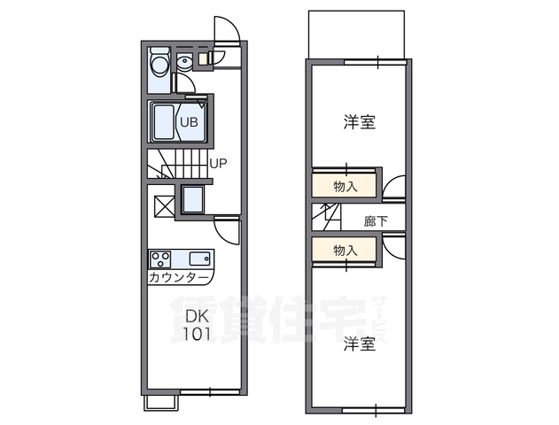 【レオパレス東豊中の間取り】