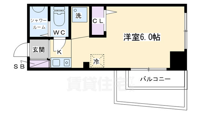 シボラ六条高倉の間取り