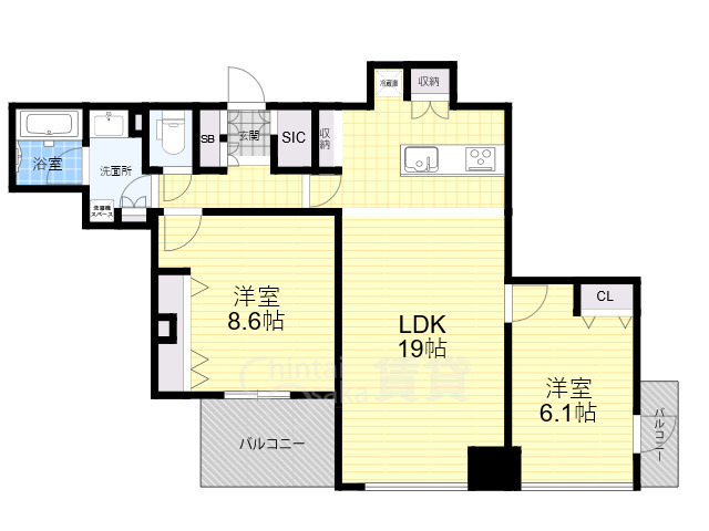 シティタワー西梅田の間取り