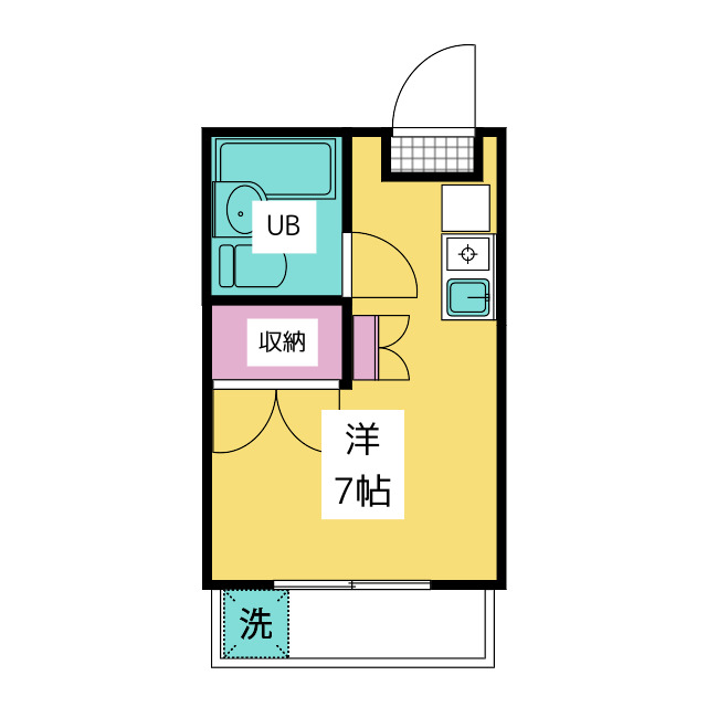 第一根岸ビルの間取り